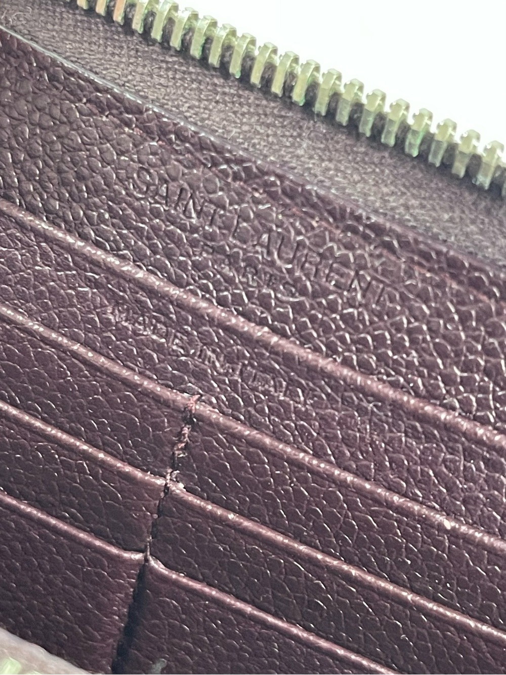 Saint Laurent zip around long wallet - Picture 11 of 12